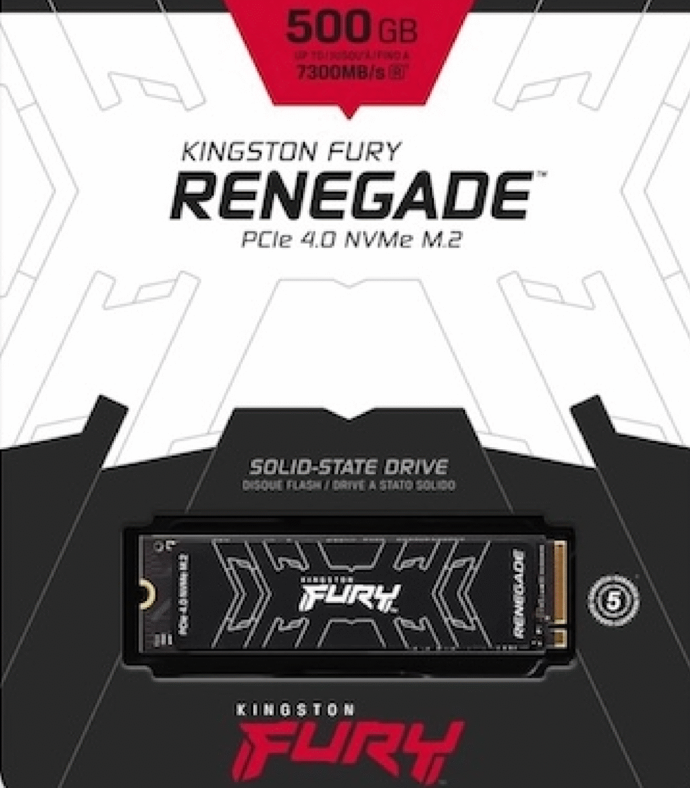 Kingston - 500GB FURY Renegade PCIe 4.0 NVMe M.2 SSD  2280 NVMe - Image 4